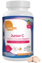 Zahler Junior C Advanced Pureskeltava C-vitamiini lapsille - Immuunituki Lapset Vitamiinit herkullinen Orange Flavor - Kosher Kids C-vitamiini immuniteetille - C-vitamiini puristava antioksidantti - (180 Count)