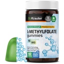 BIO KRAUTER L Methylfolate Gummies - 25 mg DFE - 60 Vegan Chews - MTHF täydennysosa - Folaatti täydennysosa - Foolihappo Gummies (Vitamin B9) - Liivate ilmainen Formula
