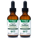 LIQUIDHEALTH UDA Organic Nascent Jodi Liquid Drops, Pure Jodi Supplement Kilpirauhasen & Immuunin tuki, Energy Supplement - Made in USA, Vegan, Väritön, Mauton Tincture (2 pakkaus)