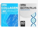 Veru Wellness hiukset ihon kynsien Duo Lifestyle Patchs - Biotin Collagen - Self liimaa Aika Julkaisu Uutinen paikka, 8-10 tuntia (60 päivän tarjonta)
