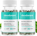 Täysvartalo Deodorizing Supplement, Natural Deodorant Pillerit täydentää, Defeat Odor Luonnollisesti kapseli, Klorofylli Kapselit naisille ja miehille 90