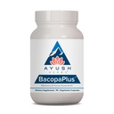 Ayush Yrtit BacopaPlus - Bacopa lisäravinteet, Organic Bacopa Muisti & Focus, Kognitiivinen tuki pilleri aikuisille Ginkgo, Gotu Kola, Ashwagandha - 90 Kasvissyöjä Kapselit (1 kreivi)