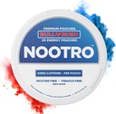 Nootro Energy Puches kofeiini, nootropic Puches, 40 mg luonnollinen kofeiini, B6-vitamiini, magnesium, sokeriton, Nikotiini Pouchs, tupakkaton, 20 pussia Per Can, 1 pakkaus (Bull Rush)