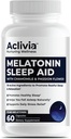 Super Strength Melatoniini 10 MG Kapselit, kamomilla, intohimokukka ja sitruunan balsami, uniapu auttaa sinua putoamaan Nukkumaan Luonnollisesti & Herätä Virkistynyt, Ei-Habit muodossa, 60 kapselia
