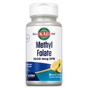 KAL Methyl Folate 1000 mikrog, 5- MTHF Active Form, Foolihappo täydentää, Heart Health, Prenatal, Mieliala ja aivot tuki, kasvissyöjä, Natural Lemon ActivMelt, 60 päivän takuu, 60 serv, 60 mikrotablettia