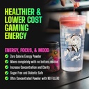 Gamer Supps, GG Energy Red Raspberry (100 tarjoilua) - Keto Friendly Gaming Energy ja Nootrophic Blend, Sokeriton + Luomu kofeiini + vitamiineja, jauhejuoma
