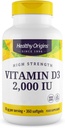 Terve alkuperä D3-vitamiini 1000 IU (ei-GMO), 360 Softgels