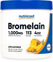 Nutricost Bromemain Powder 4 OZ - Ei-GMO, Kasvisruoka, Gluteeniton