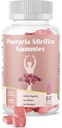 Pueraria Mirifica Gummy Organic Supplement - Pure Root 10:1 Tiivisteuute 60 Kasvis Gummies, Premium - for Transgender. Naiset, miehet...
