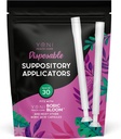 Vaginal Suppositor Applicator (30 pakkaus) - Kertakäyttöinen Suppositories Applicator naisille - Sovittaa kaikki vakiokokoiset kapselit, pillerit ja tabletit - Soft Tip For Comfort & Easy Lisää - Yksittäin kääritty