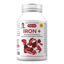 ANDREW LESSMAN Iron Plus 90 kapselia - 18 mg rautaa, 100% puhdasta Aminohappoa kelaattirautaa (Glysinaatti, aspartaatti), Plus C-vitamiinia lisääntynyttä imeytymistä varten, pieni, helppo niellä Kapselit, ei lisäaineita