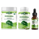 PURA VIDA MORINGA Powder 8 oz kapselit (120 Count) ja Moringa Leaf Extract Drops (2fl oz)