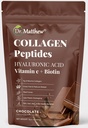 Suklaakollageenijauhetta. Kollageeni ja hyaluronihappo ja C-vitamiini. Suklaakollageeni Peptides Powder Chocolate. Kollageeni C-vitamiini & Biotiini hiukset, iho, kynnet, Joint. Keto, tyypit 1 ja 3.