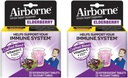 Elderberry Extract + C-vitamiini 1000 mg (per tarjoilu) - Airborne Effervescent Tabletit (20ct), gluteeniton Immuuni Support Supplement, vitamiineja A C E, ZINC & Selenium, Sokeriton (Pakkaus 2)