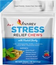 Stress Relief Ashwagandha Gummies - Formuloitu Ashwagandha, GABA, L Theanine, Lemon Balm & Kamomilla Flower kuin stressi helpotus ja Focus täydentää - luonnollinen vadelma maku, pakkaus 60