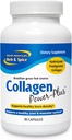 POHJOIS- AMERICAN HERB & SPICE Collagen Power- Plus - 90 kapselia - Kollageenin täydennysosa - nivel- ja lihastuki, terveet hiukset, iho ja kynnet - bromaiini, Papaiini, C-vitamiini - muu kuin GMO - 30 annosta