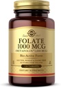 Solgar Folate 1000 mikrog - 120 tablettia - 1000 mikrog Bio-Active Metafolin - Vegan, Gluteeniton, Dairy Free, Kosher - 120 tarjoilua