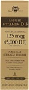 Solgar Liquid D3 125 mikrog (5 000 IU) - 2 fl oz - herkullinen, luonnollinen appelsiini maku - auttaa säilyttämään terveet luut ja hampaat - immuunijärjestelmän tuki - Gluteeniton, maitotuotteeton, Kosher - 59 tarjoilua