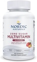 Nordic Naturals Zero Sugar Multi Gummies - Kasvissyöjä Multivitamiini Supplement - Passionhedelmät Mango - 60 Pektiiniä Gummies - 12 Essential Vitamiineja aikuisille - ei-GMO - 30 Tarjoilu
