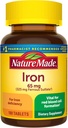 Nature Made Iron 65 mg (325 mg Ferrous sulfaatti) Ravintolisä Red Blood Cell Support 180 tablettia (pakkaus 1)?