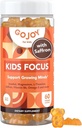 Kids Focus Gummies - 7-in-1 Focus & Attention Supplement for Kids & Teens w/Safron Extract, Magnesium Glycinate, L-Theanine, Inositoli & More - Vegaani, Gluteenittomat ja sokerittomat, muut kuin GMO:t