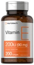 Horbäach E-vitamiini Softgel-kapselit 200 IU 90 mg lisäravinteet 200 kreivi ei- gamma- eikä gluteeniton Formula