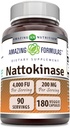 Hämmästyttävä Formula Nattokinaasi Ravintolisä 100 mg Kasviskapselit Supplement .. 2000 FU Enzyme Activity ...