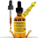 Pure Organic Mullein Oil - Organic Mullein Ear Oil Drops - Natural Earaches, Tinnitus, ja Kids - Herbal Mullein Extract Liquid for Rauhoittava Relief (2 oz)