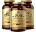 Solgar 1300 mg Omega 3-6-9, 120 Softgels (Pack of 3) - Fish Oil Supplement - Support for Joint & Skin Health - Sisältää pellavansiemeniä ja bourage - Sisältää EPA & DHA Omega 3 rasvahapot - 120 Yhteensä