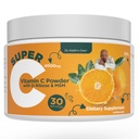 Tohtori Keith's Own Super C-High Dose Powdered C-vitamiini 4000mg D-Ribose, Glysiini, MSM-Highly Absorbable, Smach-Friendly, Collagen Boost, Immuuni tuki-ei maku, 200 grammaa (30 tarjoilua)