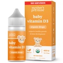 Äidin lupaus Organic Baby D-vitamiini D Drops 100% Kasvipohjaiset ... Terve kasvu ja luun kehitys... Ikä Vastasyntynyt+... 180 tarjoilua..