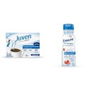 Juven Therapeutic Nutrition Drink Mix Powder for Haavanhoito tuki, sisältää kollageeni proteiinia, makuamaton, 30 Count & Varmistu ennen leikkausta, kirkas hiilihydraatteja Drink, mansikka, 10 Fl Oz (Pakkaus 4)