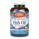 Carlson - Erittäin Finest Fish Oil, 700 mg Omega-3s, Norwegian Fish Oil Supplement, Wild Caught Omega-3 Fish Oil, kestävästi Lähdetty Fish Oil Kapselit, Omega 3 täydennysosa, sitruuna, 120 Softgels