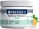 FREEDA puskuroitu C-vitamiinijauhe (Kalsiumaskorbaatti) 
