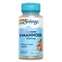 Solaray D-Mannose 1000mg kanssa CranActin Cranberry Extract - D Mannose karpalo täydentää C-vitamiini - tukee virtsateiden ja rakko terveys - Vegan, 60 päivän takuu, 30 tarjoiluja, 60 VegCaps