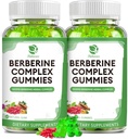 Berberiini Complex Gummies- berberiini kanssa Ceylon kanelia, kurkuma, Milk Thistle Bitter Melon kokonaisimmuuniterveyden -120 Counts