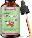 Wonder Paws Milk Thistle, Maksa tuki koirille, tukee munuaistoiminta lemmikkieläimet, vieroitus, maksan tuki, Wild Alaskan Salmon Oil & Curcumin, Omega 3 EPA & DHA (4 Oz)