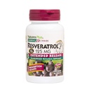 Natures Plus Herbal Actives Resveratrol, laajennettu Julkaisu - 125 mg, 60 Kasvisruokaa - Gluteeniton - 30 tarjoilua