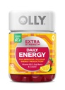 Olly Extra Strength Daily Energy Gummy, Kofeiiniton, 1000 mcg B12, CoQ10, Goji Berry, Aikuisten purutabletti, Berry Yuzu Flavor - 60