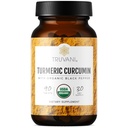 Truvani Organic Turmeric Curcumin Tabletit 1350 mg Jokainen - Natural Joint Support with Black Pepper for Imeytyminen - 90 tablettia