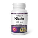 Luonnollinen tekijä Ei Flush Niacin 500 mg, 90 tablettia