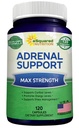 aSquared Nutrition Lisäravintoa ja Kortisoli Manager täydentää (120 kapselia) - Adrenal Health w/Vitavan C Complex pillereitä tukemaan väsymystä ja stressiä Relief-Ashwagandha, L-tyrosiini, Rhodiola & Ginseng