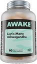 Mushroom Genetics Lions Mane & Ashwagandha lisäkapselit - Nootropic Mushroom aivojen, muistin ja stressin lievittäminen ...