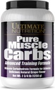 Ultimate Nutrition Pure Muscle Carbs - Complex Carbohydrate Powder for Stained Energy - Ei rasvaa, Ei kolesterolia - Calorie varten Lihassyöjät ja urheilijat, Grape, 2,75 punta