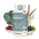 Houston Enzymes TriEnza Dgestive Enzymes for Women & Men, Dgestive Enzyme Supplements for Proteins, Carbs, Fats & Polyphenols Help Break Down Wheat, Dairy, Soy, 180 kapselia (90 annosta)