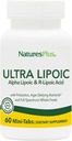 Natures Plus Ultra Lipoic - 60 Bi-layered Mini-Tabs - Tukee ilmaisia radikaaleja puolustusaineita probiootit, ravinteet ja koko ruokakonsentraattia - Gluteeniton - 30 tarjoilu