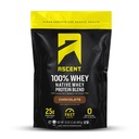 Ascent 100% Whey Protein Powder - Post Harjoitus Heraproteiini Isolate, Zero Tekonurmi & Makeutusaineet, Gluteeniton, 5.5g BCAA, 2.6g Leusiini, Essential amino Acids, Suklaa 2 lb