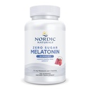 Nordic Naturals Zero Sokeria Melatoniini Gummies, Vadelma - 120 Gummies - 1,5 mg Melatoniini - Suuri maku - levollinen uni, antioksidantti tuki - ei-GMO, Vegan - 120 Tarjoilut