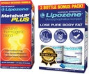 Lipozene laihtuminen pillereitä Double Pack ja MetaboUp Plus termogenic täydentää - ruokahalua Supremant