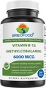 Brieofood B-12-vitamiini (Metycoballamin) 6000 mcg- 240 tablettia. GMO:ton ja gluteeniton